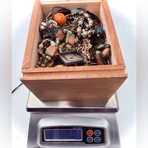 Jewelry - Mystery Box, with 2.5 lbs Warm Tone Assorted Jewelry